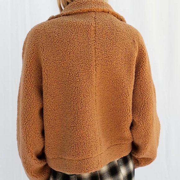 Free People Izzy Wrap Teddy Jacket - Picture 5 of 7